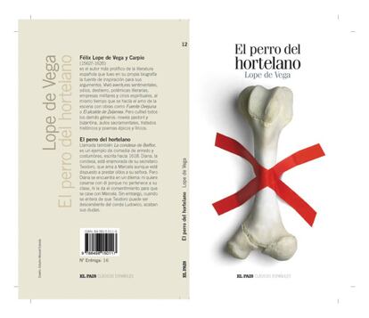 Portada del libro &quot;El perro del hortelano&quot;, de Lope de Vega, perteneciente a la colecci&oacute;n &quot;Cl&aacute;sicos espa&ntilde;oles&quot; del diario EL PA&Iacute;S 