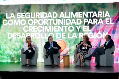 El panel La seguridad alimentaria como oportunidad para el crecimiento y el desarrollo de la regin en el segundo da de actividades del foro.