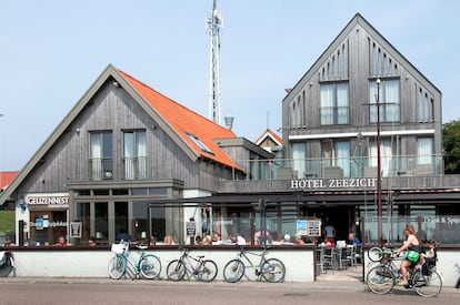 Un restaurante en la isla Vlieland, una de las islas Frisias.