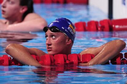 Mireia Belmonte, tras acabar la carrera de los 1.500