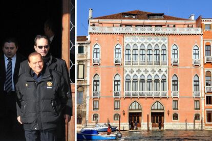 Silvio Berlusconi buscó ayer casa entre los canales de Venecia. Pero el primer ministro italiano no se conforma con una vivienda cualquiera, sino que ha visitado el Pisan Moretta, un palacio de estilo gótico tardío veneciano valorado en cerca de 10 millones de euros. Durante la visita acompañó a Berlusconi el presidente de la región del Veneto, donde esta la ciudad de los canales. "Hace tiempo que Berlusconi quiere una casa en Venecia, a ver si está vez es la buena", bromeó. Anteriormente el primer ministro se había planteado comprar una isla entera la laguna de Venecia. Un escenario perfecto para fiestas y convites.