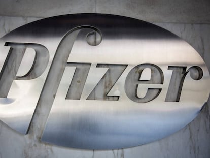 El logo de Pfizer