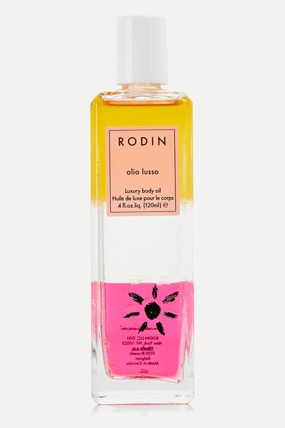 Esta edición limitada del aceite corporal de la marca neoyorquina Rodin mejora la elasticidad de la piel. Un verdadero capricho con aroma a mimosa y bargamota.