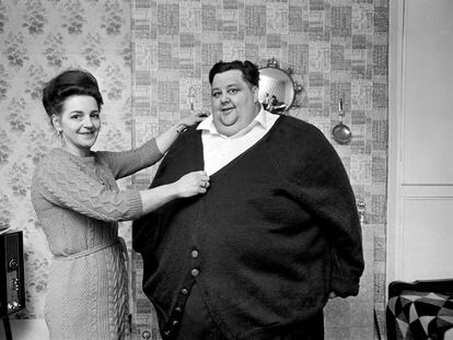 Arthur Armitage, considerado el hombre más gordo del mundo en 1969.