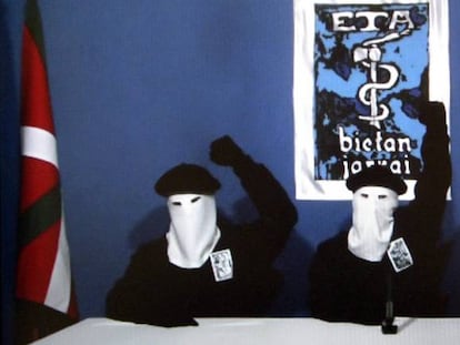 ETA announcing a permanent ceasefire in October 2011.