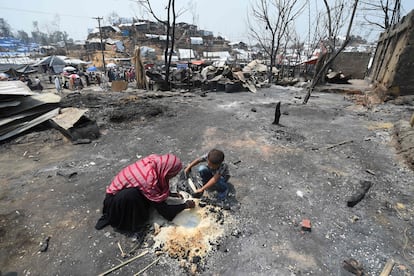 Incendio campo de refugiados