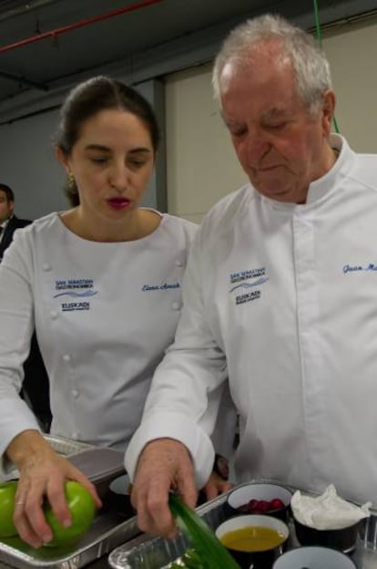 Elena y Juan Mari Arzak, en el Congreso Gastronomika celebrado en San Sebastián en octubre de 2015.