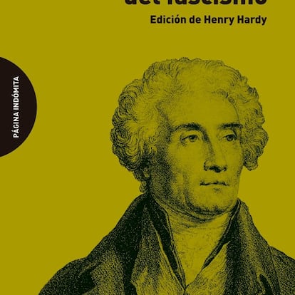 Portada de Joseph de Maistre y los orígenes del fascismo. Isaiah Berlin.