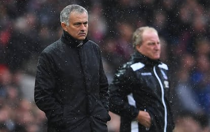 Jose Mourinho en el partido ante el Crystal Palace.