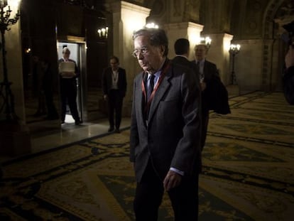 Francesc Cabana este lunes por la tarde, en el Parlament.