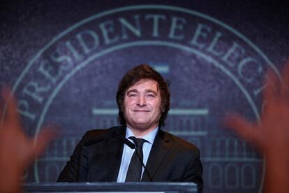 Javier Milei, presidente electo de Argentina