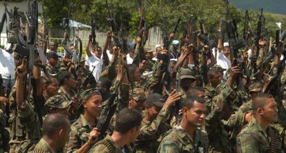 Imagen de archivo de guerrilleros de las FARC. 