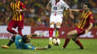 Imagen del partido entre el Sevilla y el Selangor FA de Malasia