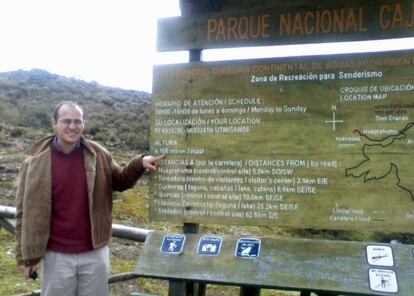 David Molina, en Ecuador.