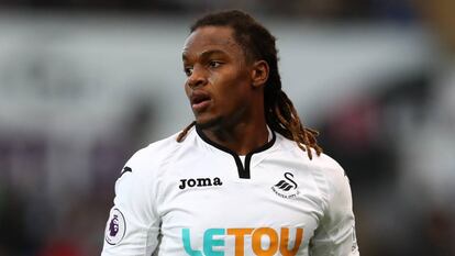 Renato Sanches, durante un partido de Premier League, en su paso por el Swansea.