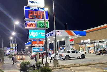 Una gasolinera de Houston (Texas), en una imagen de la semana pasada.