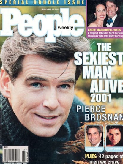 Pierce Brosnan foi o homem mais sexy em 2001.