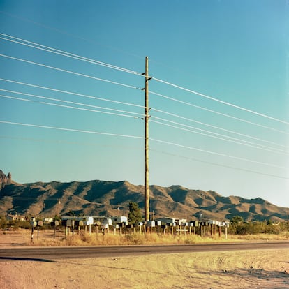 'Buzones en Stockton Hill Road' (septiembre de 2017).