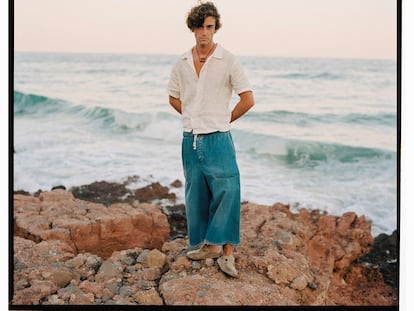 Guitarricadelafuente, fotografiado en la playa de La Renegá, en Oropesa (Castellón), a última hora del 29 de junio.