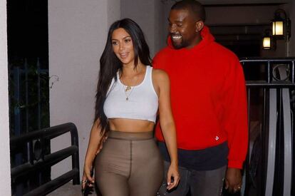 Kim Kardashian y Kanye West.