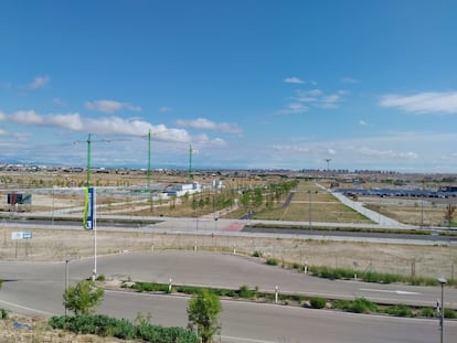 Urbanización de suelos en las afueras de Madrid, en el barrio de Los Berrocales.