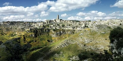 Panorámica de Matera, en Basilicata (Italia).