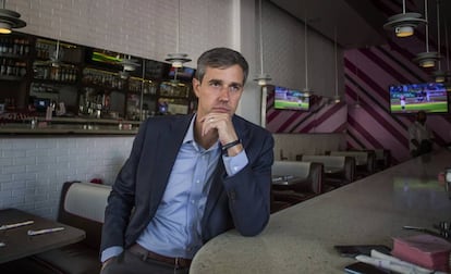 Beto O'Rourke, el viernes durante la entrevista exclusiva con EL PAÍS en West Hollywood, California.