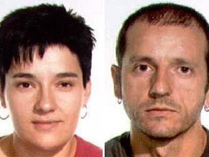 Los etarras Alaitz Iturrioz Garmendia e Ibon Urrestarazu Esnaola.
