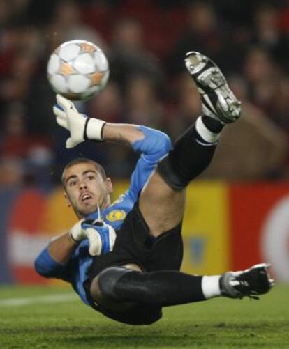 El guardameta del Barça Víctor Valdés.