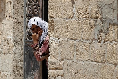 Una mujer en Azaz, norte de Siria, el 25 de julio.