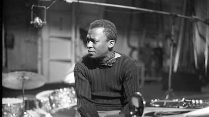 Miles Davis, during rehearsals in New York on April 2, 1959.