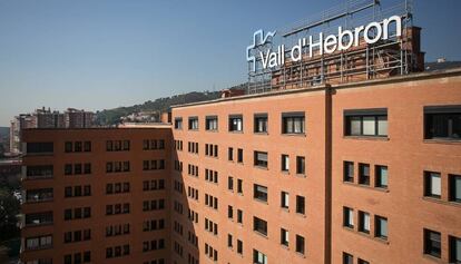 Una imagen de la fachada del hospital de la Vall d'Hebrón.