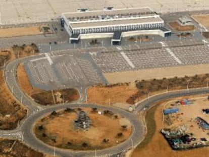 El aeropuerto de Castell&oacute;n fotografiado el 13 de enero de 2012, vac&iacute;o casi diez meses despu&eacute;s de su inauguraci&oacute;n.