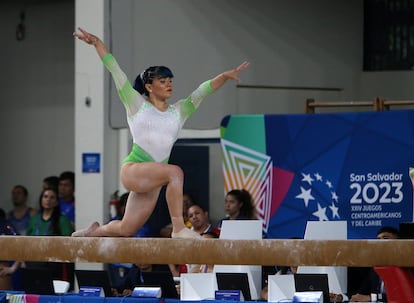 Alexa Moreno durante su participación en los Juegos Centroamericanos y del Caribe 2023