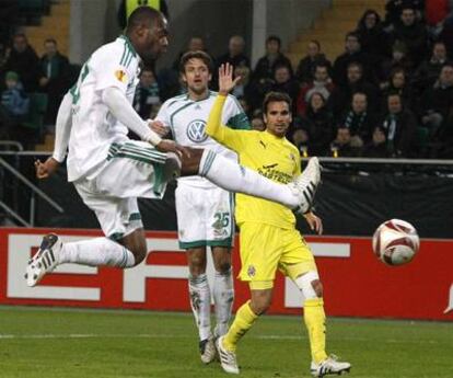 Grafite marca el cuarto gol del Wolfsburgo.