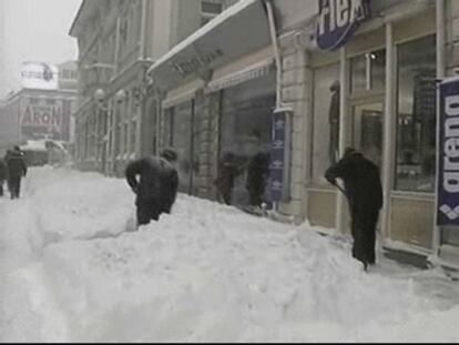 Bulgaria, azotada por el temporal de nieve