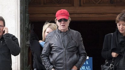 Robert Redford, en la catedral de la Almudena de Madrid, en una visita a España en 2012.