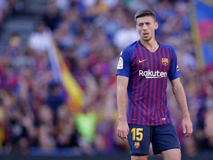 Lenglet, en el último duelo del Barça ante el Athletic. 