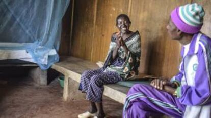 Titoia Kisemei ha considerado un hogar a la manyatta del hospital del distrito de Kajiado desde que se le diagnosticó la enfermedad.