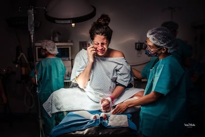 Sara Ávila de México ha ganado el premio a la Mejor Foto durante el parto, denominada 'Aceptando un nuevo plan'.