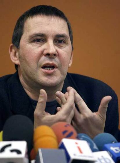 Arnaldo Otegi, portavoz de la ilegalizada Batasuna.