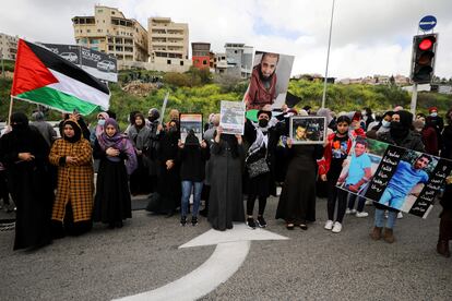 Protesta de árabes israelíes contra la inseguridad ciudadana, el día 12 en Um al Fahm.