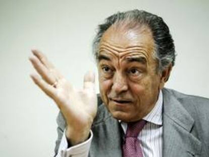 El presidente de CEOE Internacional, Jesús Banegas, durante una entrevista con Efe. EFE/Archivo