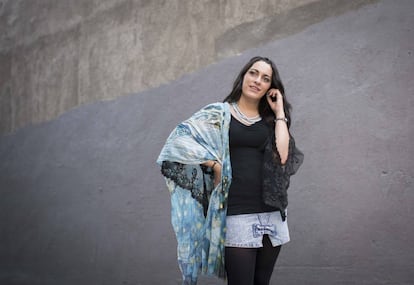 Paris Espinosa, chica trans de 23 años, este martes en Madrid.