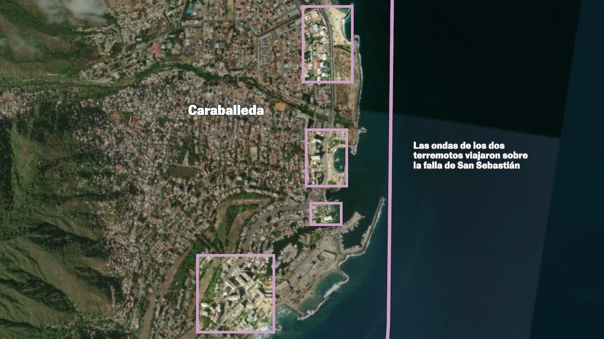 Mapas del terremoto en Venezuela: las imágenes satélite confirman un reguero de edificios derruidos