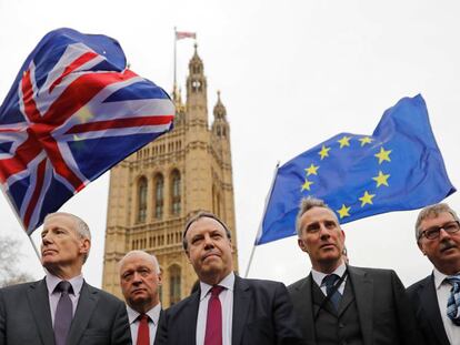 Miembros del Partido Unionista Democr&aacute;tico (DUP), en Westminster.