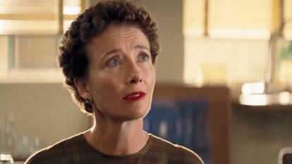 Premio Bafta a la mejor actriz protagonista: Emma Thompson interpreta a P.L. Travers, la autora que creó a Mary Poppins, en 'Al encuentro de Mr. Banks'.