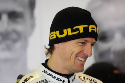 Sete Gibernau en 2009 en el circuito francés de Le Mans.