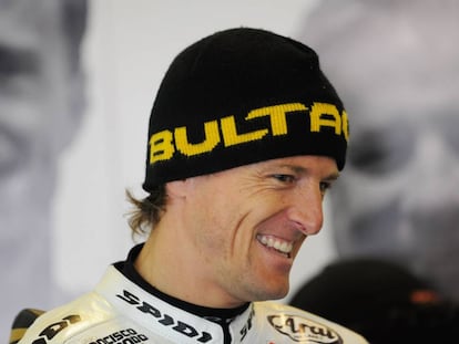 Sete Gibernau en 2009 en el circuito francés de Le Mans.