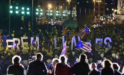 Manifestación de la Asamblea Nacional Catalana
